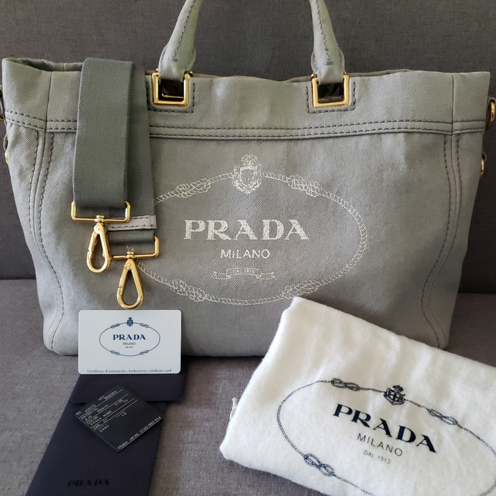 Pristine Prada Canapa Tote